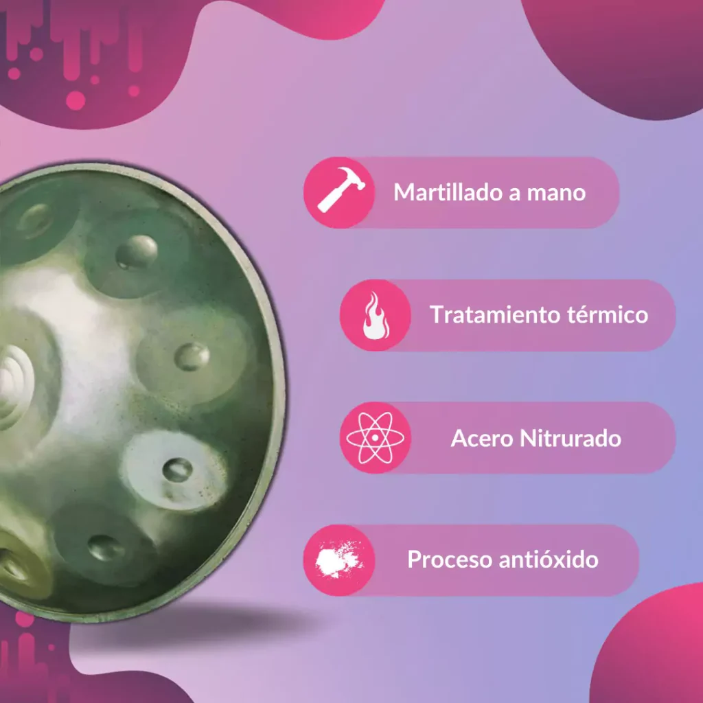 Handpan Emerald Shell – 10 Notas – D (Re) Menor