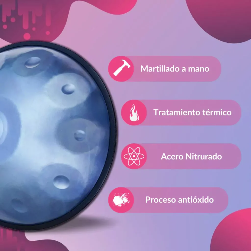 Handpan Neptuno – 10 Notas – D (Re) Menor