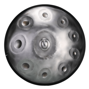  Silver Coloured Handpan – 10 Notes – D Kurd