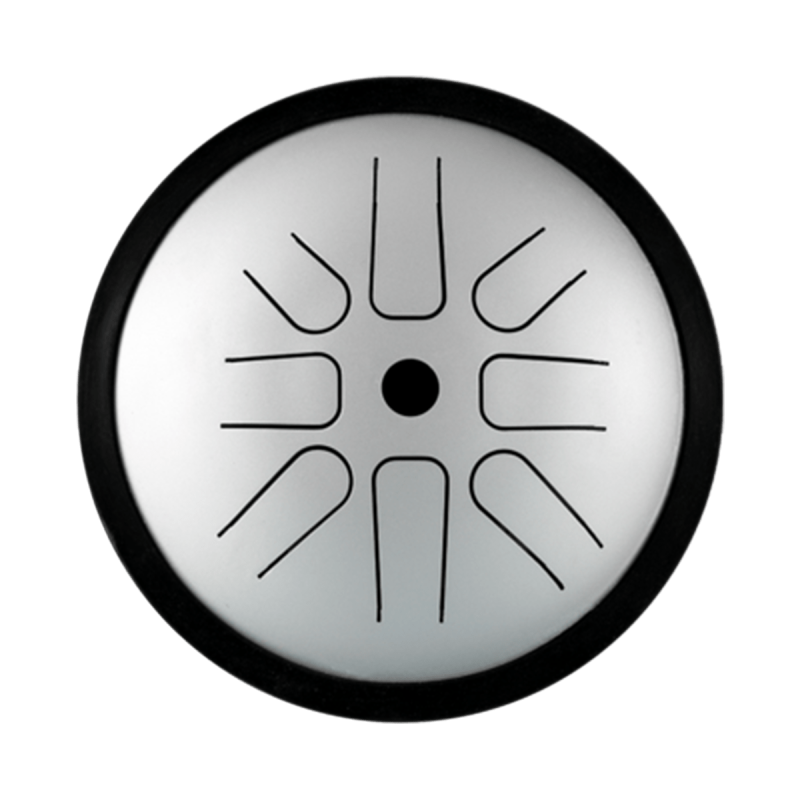Steel Tongue Drum 8 notes D Major 17.5 cm Metallic Grey