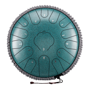 Steel Tongue Drum Carbon Steel 15 notes 32cm – C Major – 11 colours